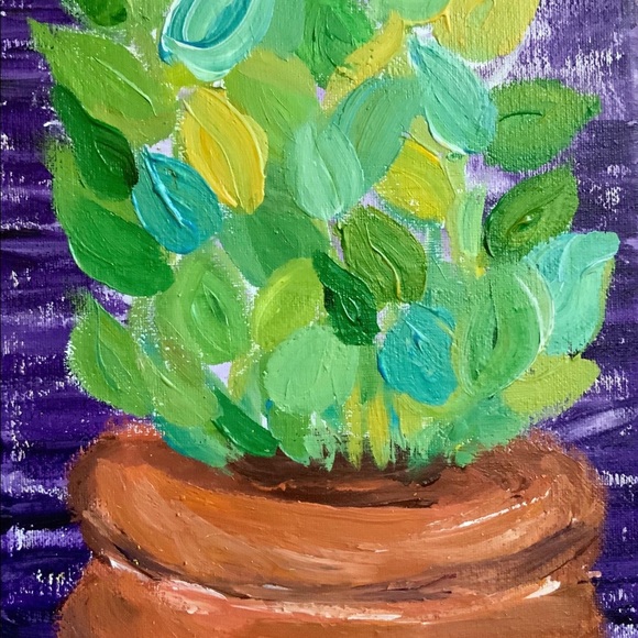 Plant Art Painting Home Decor - Picture 5 of 6